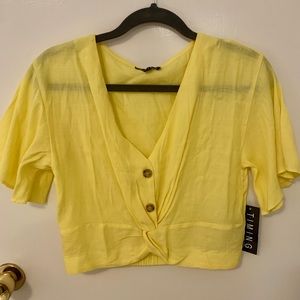 Crop Top Button Down